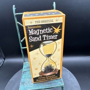 The Original Reversible Magnetic Sand Timer Create Magnetic Sculptures
